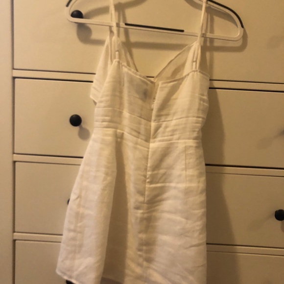 Reformation Sullivan Tie Front Linen Minidress - Picture 3 of 3